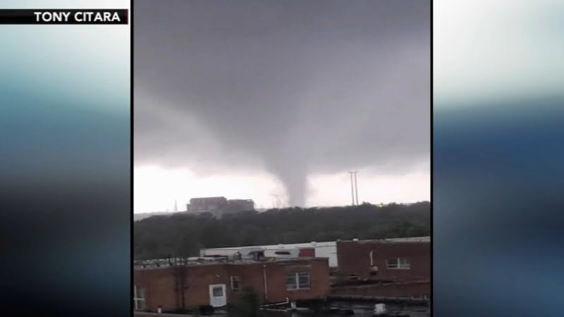 10996269 090321 wpvi bristol tornado web vid - Bucks County Beacon - Video captures tornado moving through Bucks County, Pennsylvania