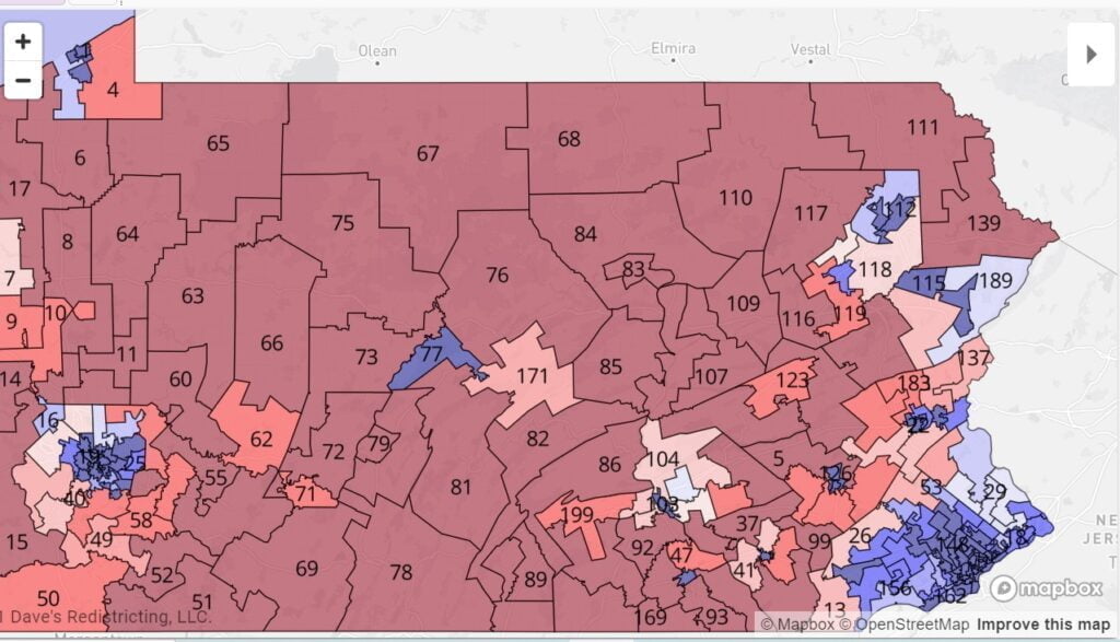 legislative partisan lean 203 - Bucks County Beacon - 5 Easy Lessons in Redistricting