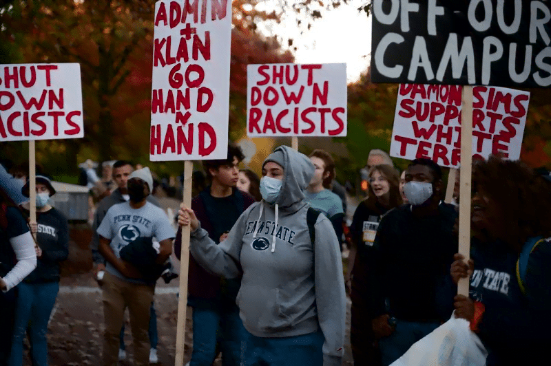 image 14 - Bucks County Beacon - Photo Essay: Right-wing Violence Leads to Cancellation of Proud Boys Founder's Talk at Penn State