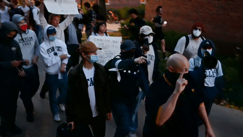 image 18 - Bucks County Beacon - Photo Essay: Right-wing Violence Leads to Cancellation of Proud Boys Founder's Talk at Penn State