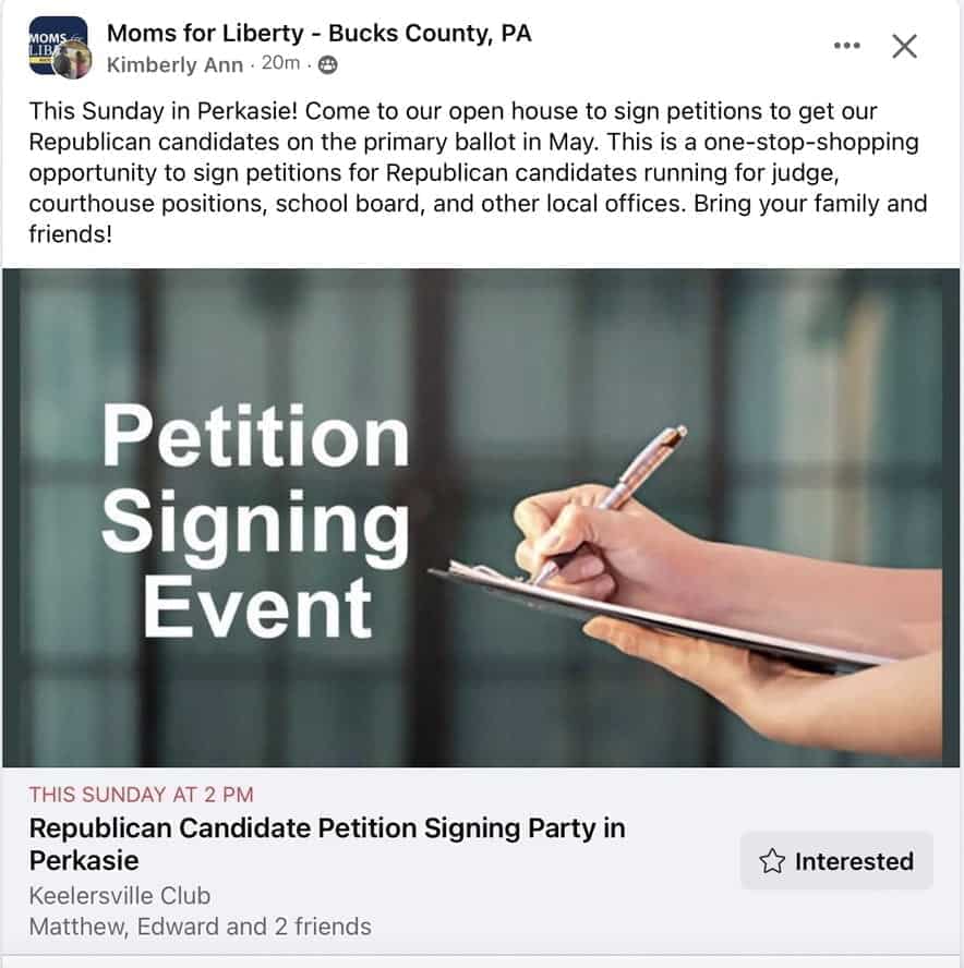 ACFD2B93 DDCD 438C 9329 D0674E9A197E 1 105 c - Bucks County Beacon - Moms for Liberty Bucks County Leaders Think Public Schools Are Trying to Bring Pedophilia Into the Classrooms