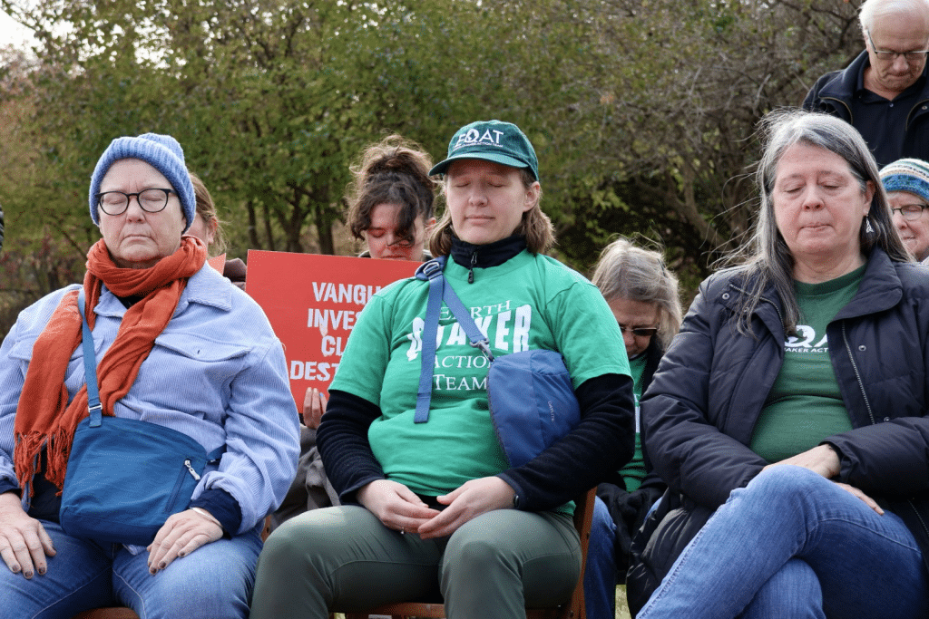 image - Bucks County Beacon - Quakers Protest in Silence Hoping Vanguard Will Hear Their Calls to Invest in a Sustainable, Livable Future