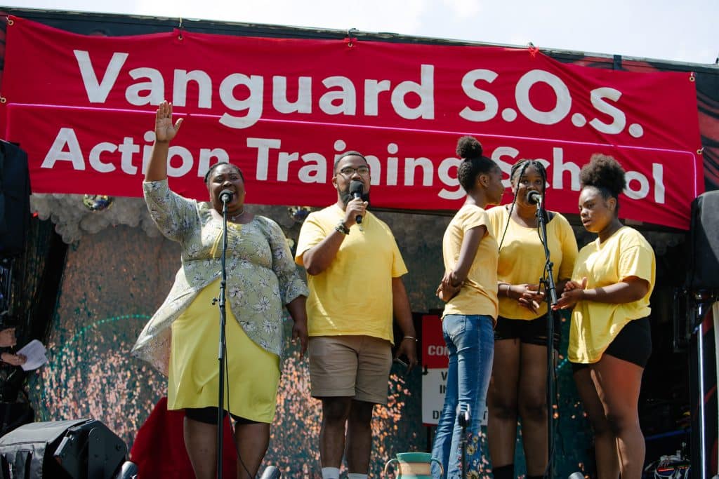 Voices of Vanguards Impact 7.03.24 Rachael Warriner 85 - Bucks County Beacon - Photo Essay: EQAT Tells Vanguard to Stop Investing in Climate Destruction