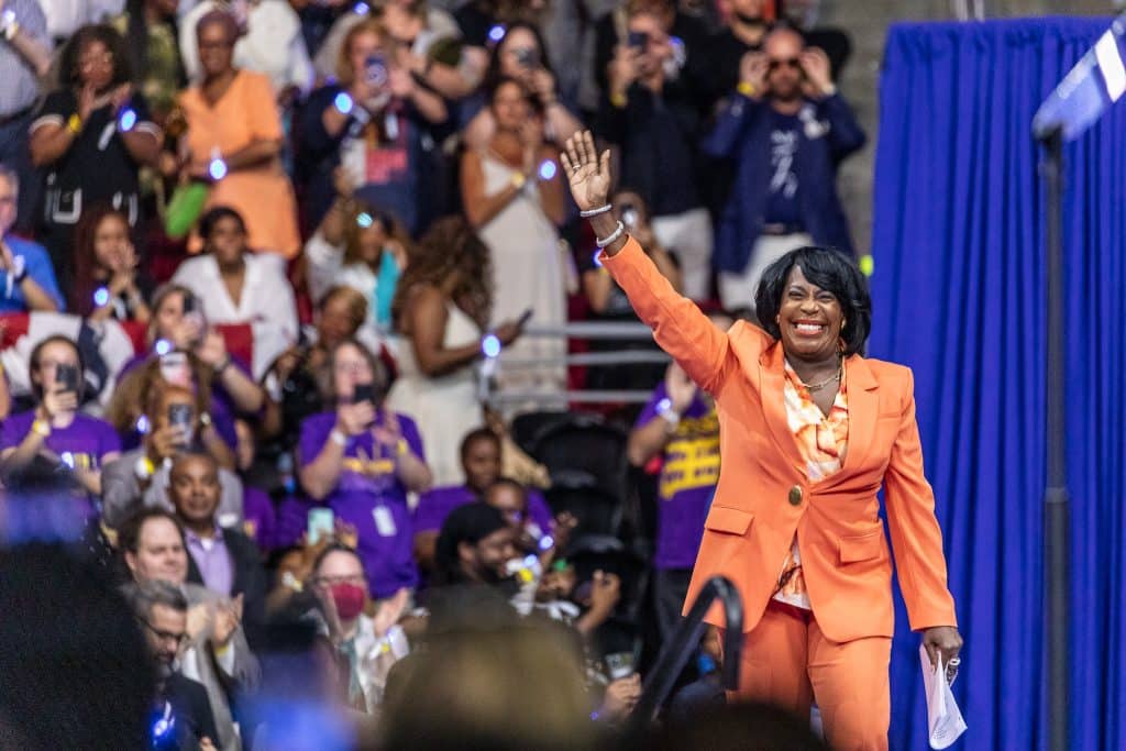 Cherelle Parker - Bucks County Beacon - Photo Essay: Joyful Warriors Kamala Harris and Tim Walz Launch Democratic Presidential Campaign at Philadelphia Rally to Fight and Win This Election
