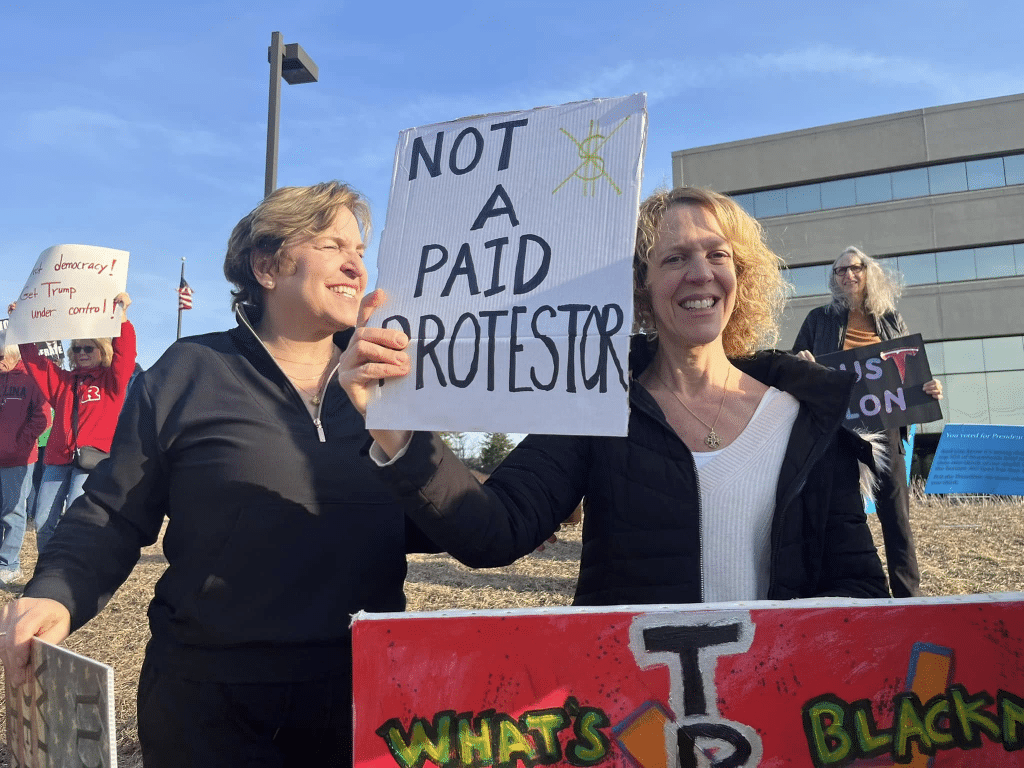 fitz6 - Bucks County Beacon - Photo Essay: Bucks County Residents Protest Republican Congressman Brian Fitzpatrick for St. Patrick's Day