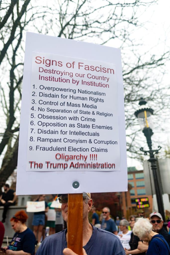 Doylestown April 19 4 - Bucks County Beacon - Photo Essay: Doylestown Action League's 'Day of Action' Against the Trump Administration's Assault on Democracy