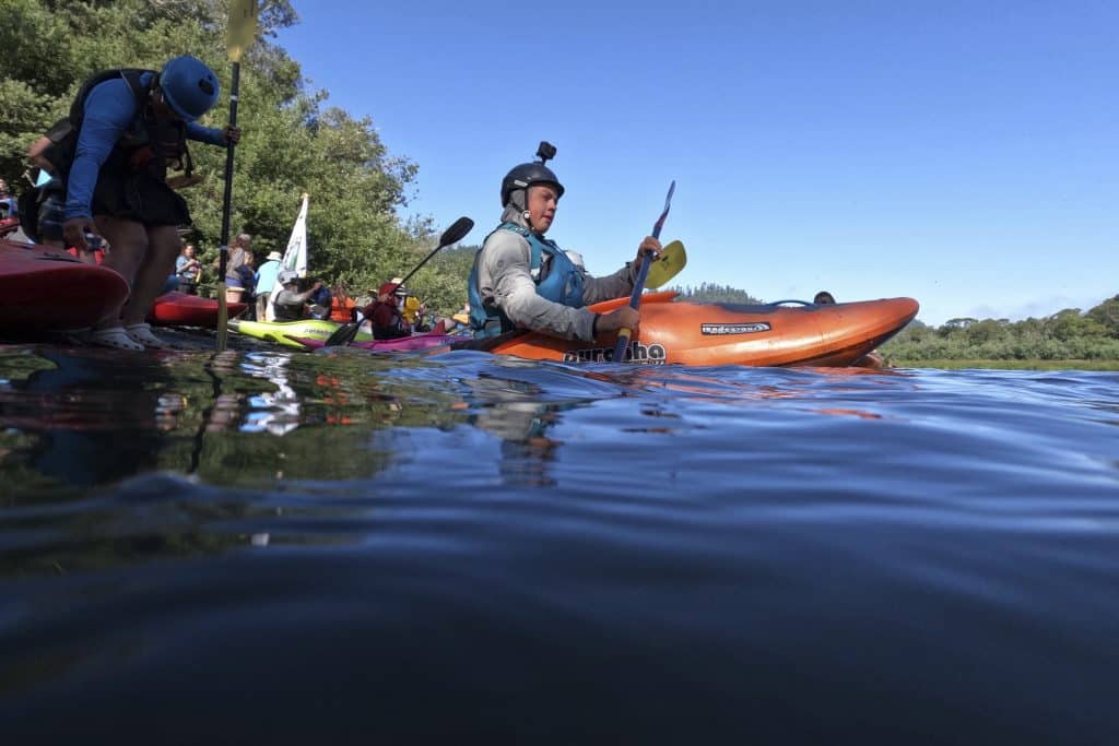 Native Americans Kayak 5 - Bucks County Beacon - Native American Teens Kayak Major US River to Celebrate Removal of Dams and Return of Salmon