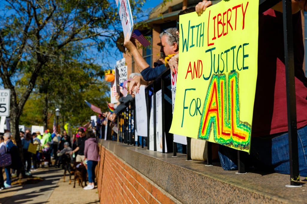 Doylestown No Kings 4 - Bucks County Beacon - Photo Essay: Thousands of Democracy Defenders Protest Trump at 'No Kings' Rallies Throughout Bucks County