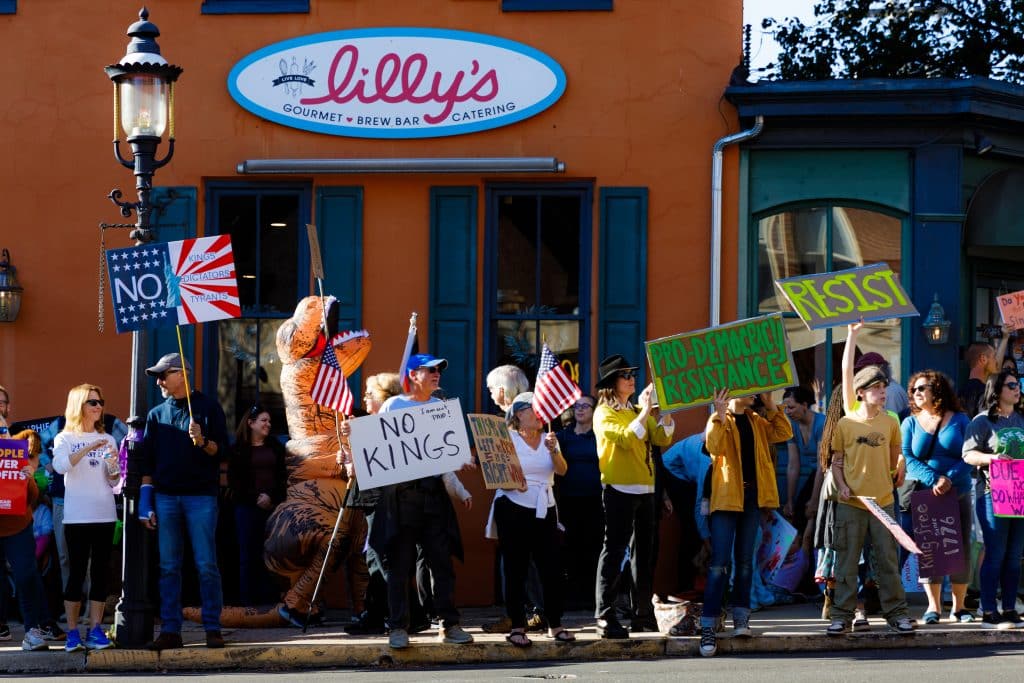 Doylesyown No Kings 6 - Bucks County Beacon - Photo Essay: Thousands of Democracy Defenders Protest Trump at 'No Kings' Rallies Throughout Bucks County