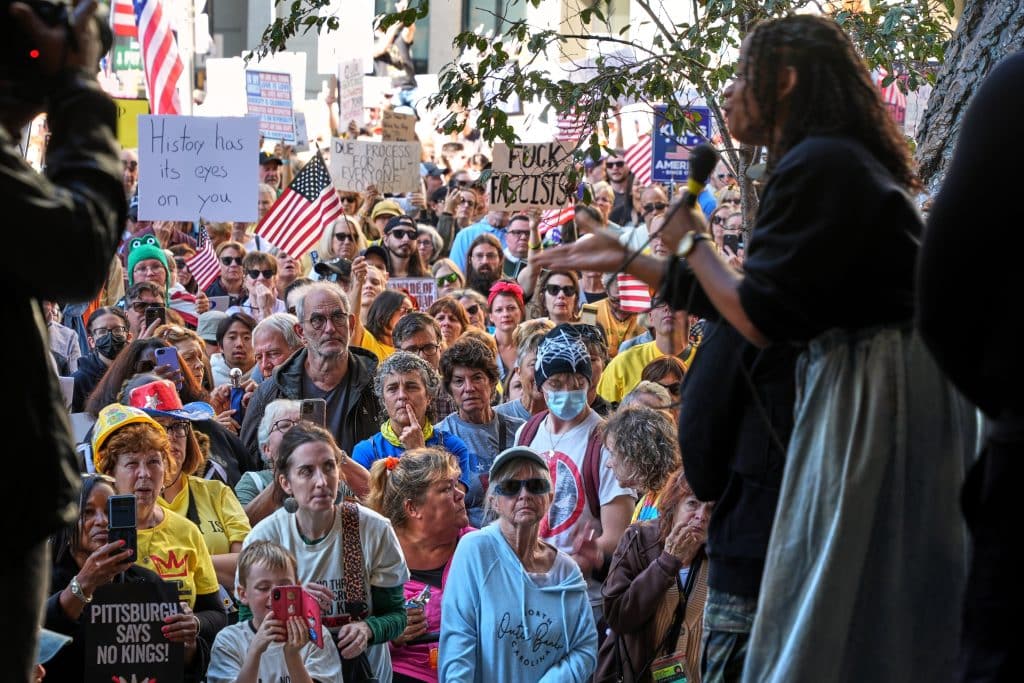 No Kings Pittsburgh - Bucks County Beacon - Photo Essay: Millions of Americans Join 'No Kings' Demonstrations Across the County to Protest Trump