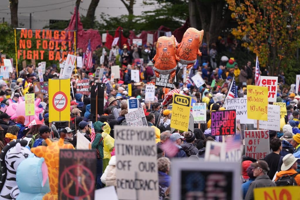 No Kings Seattle - Bucks County Beacon - Photo Essay: Millions of Americans Join 'No Kings' Demonstrations Across the County to Protest Trump