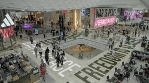 This image released by Neon shows a scene from "Orwell: 2+2=5 ." (Neon via AP)