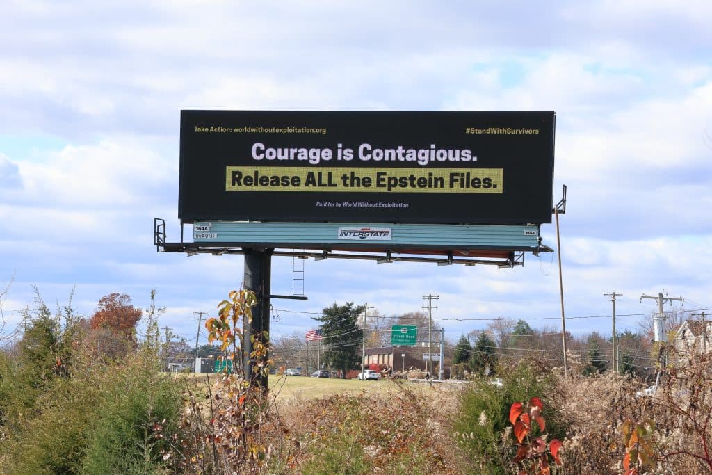 Brian Fitzpatrick Epstein Billboard1 - Bucks County Beacon - After Initially Blocking the Release of the Epstein Files, Congressman Brian Fitzpatrick Reverses Course After Trump Does 