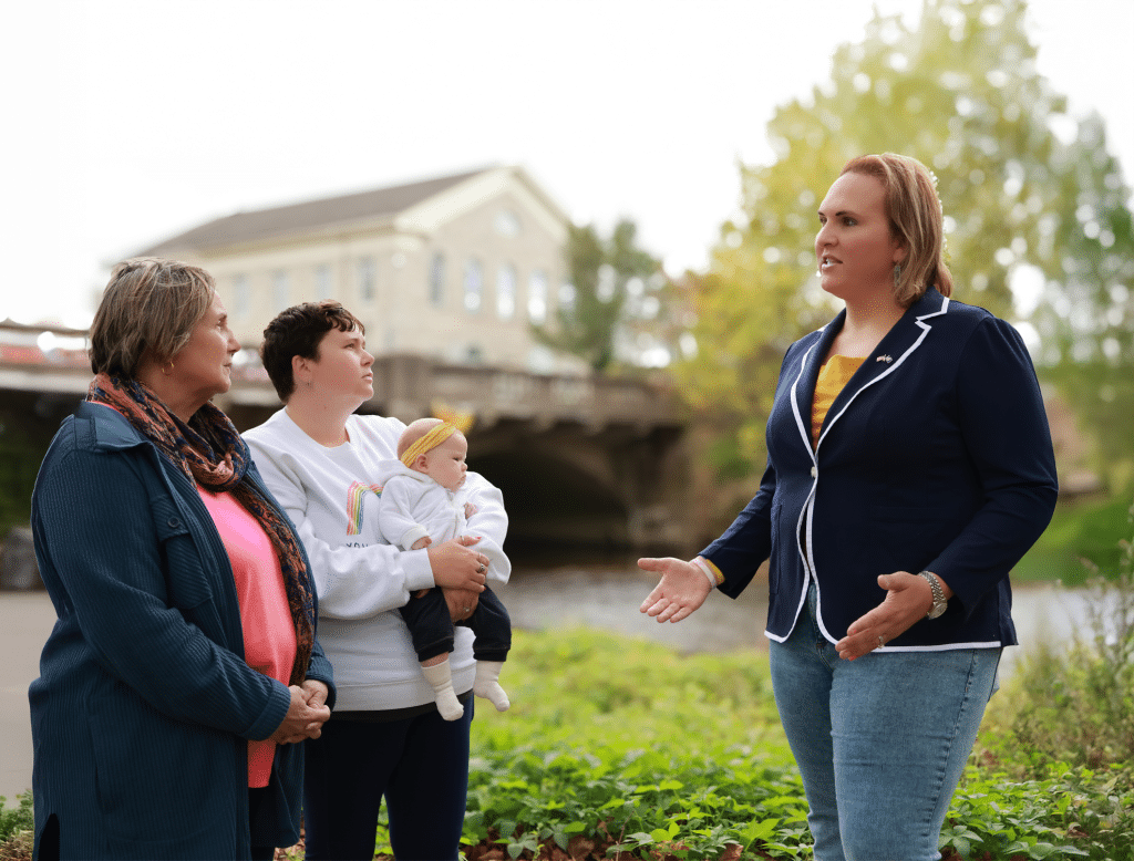 EricaFinal campaigning - Bucks County Beacon - Erica Deuso Didn’t Run for Mayor to Make History (Even Though She Did). She Ran to Make Downingtown a Better Place to Live